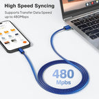 Elebase for iPhone 16 Car Charger Cable 1.5/3.3/6.6FT 3 Pack, Type C Charging - Image 3