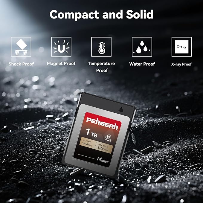 PERGEAR 1TB Cfexpress 4.0 Type B Memory Card, 3500MB/s Write Speed & 3400MB/s - Image 2