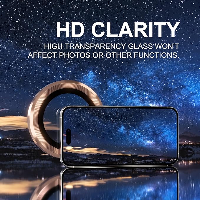 Choiche Compatible for iPhone 16 Pro/iPhone 16 Pro Max Camera Lens Protector - Image 5