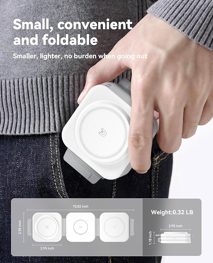 3 in 1 Charging Station for Apple Multiple Devices, Foldable Magnetic Fast - Image 3