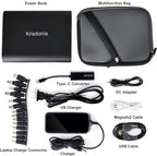 Krisdonia 50000mAh Laptop Power Bank 5/9/12/16/19/20V Portable Laptop Battery - Image 4