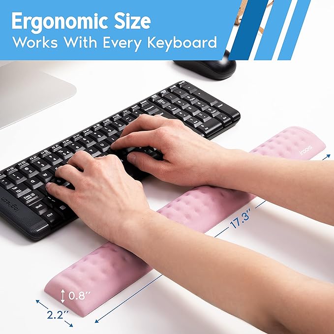 i-Rocks Memory Foam Keyboard Wrist Rest - Image 6