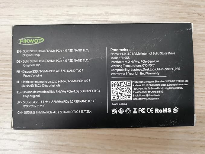 FN955 1TB NVMe SSD M.2 2280 PCIe Gen4x4, 3D NAND TLC Flash Internal Solid State - Image 10