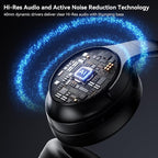 LEVN Hybrid Active Noise Cancelling Headphones, Wireless Headphones Bluetooth - Image 5