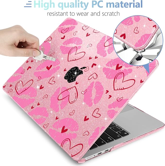 MEEgoodo for M4/M3/M2 MacBook Air 15.3 inch Case 2025 2024 2023, Case Fit Model - Image 4
