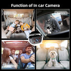 2025 Rear View Mirror Camera, 4 Channel Mirror Dash Cam Front and Rear Inside - Image 4