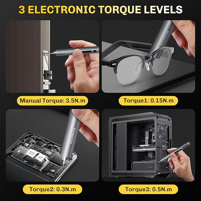 3.7V Precision Electric Screwdriver Set, 50 IN 1 Small Power Magnetic Storage - Image 2
