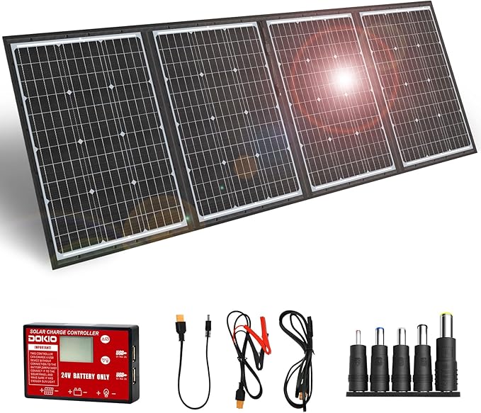DOKIO 200W 36V Portable Folding Solar Panel Kit by DOKIO
