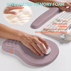 2-in-1 Ergonomic Set, Wave Rise Keyboard Wrist Rest and Massage Bulge Slope - Image 4