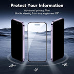 ESR 3 Pack for iPhone 14 Pro Privacy Screen Protector, Anti-spy Tempered-Glass - Image 3