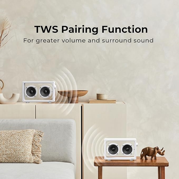 Cassette Portable Bluetooth Speaker, 16W Minimalist Speakers Bluetooth Wireless - Image 5