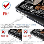MEEgoodo for MacBook Air 13 inch Case 2021 2020 2019 2018 Released A2337 M1 - Image 2