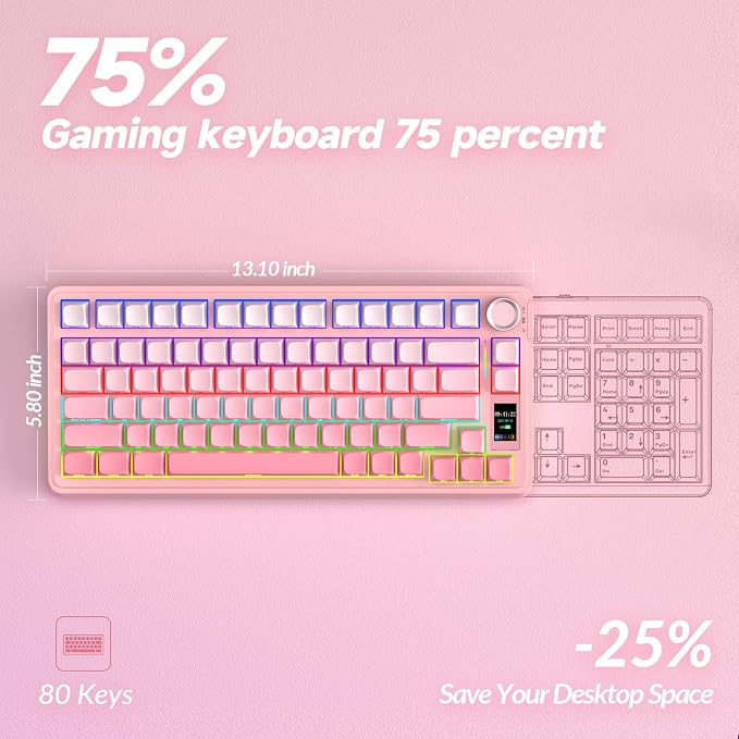 AULA S75 PRO Wireless Mechanical Keyboard - Image 9