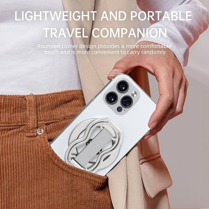 RESPECTED-BRO-Magnetic-Phone-Grip-Stand-with-Finger-Strap, 4-in-1 Magnetic Ring - Image 8