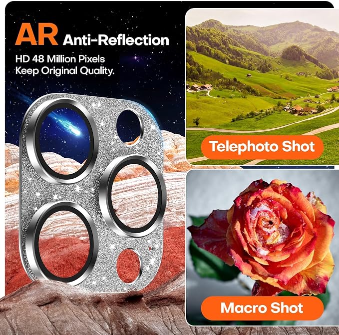 Camera Lens Protector for iPhone 16 Pro Max/16 Pro/15 Pro Max/15 Pro/14 Pro - Image 4