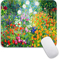 Square Mouse Pad Flowers Floral, Personalized Premium-Textured Custom Mouse Mat by Armanza