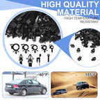200pcs Car Wire Loom Routing Clips Push Mount Cable Tie Assortment 15 Sizes Car - Image 5