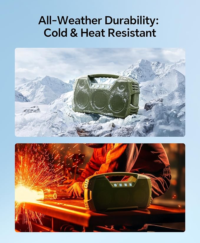 IPX7 Waterproof Outdoor Bluetooth Speaker, 32H Playtime, Floating Design - Image 6