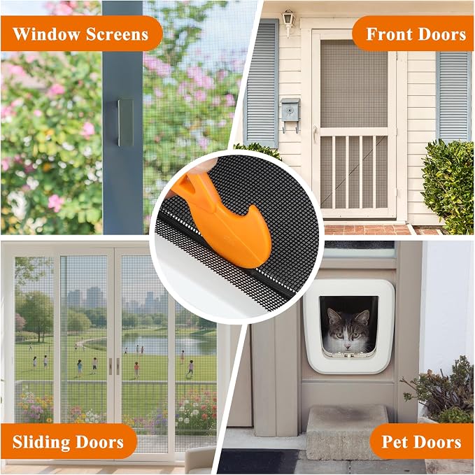 MAGZO Window&Door Screen Replacement Kit, - Image 8