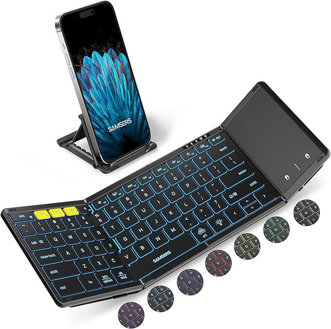 Samsers Foldable Bluetooth Keyboard by HOME