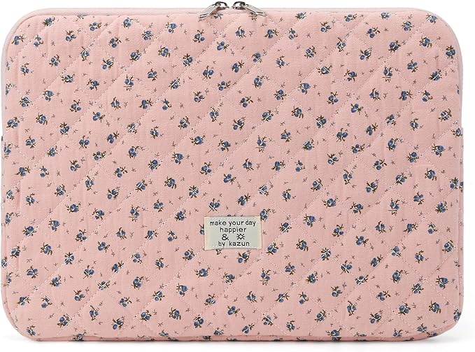 Puffy Laptop Sleeve 13-15.6 Inch Cute Quilted Laptop Protective Case Padded by BBIQI