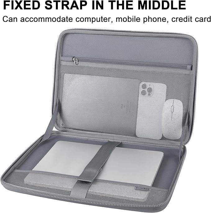 DOMISO 17 Inch Laptop Case Rugged Sleeve Waterproof Hard Shell Protective Cover - Image 5