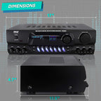 Pyle 200W Home Audio Power Amplifier - Image 3