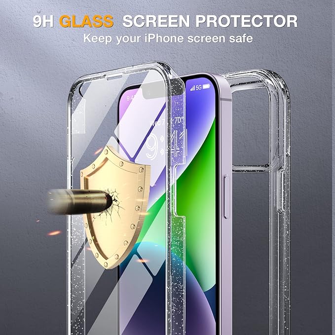 Miracase Designed for iPhone 14 Case 6.1 inch, Full-Body Protective Bumper - Image 5