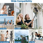Phone Tripod, 64” Cell Phone Tripod - Image 6