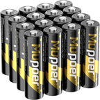 Mupoer Rechargeable AA Batteries 16 Count, Lithium Batteries AA 1.5V 3600mWh by Mupoer