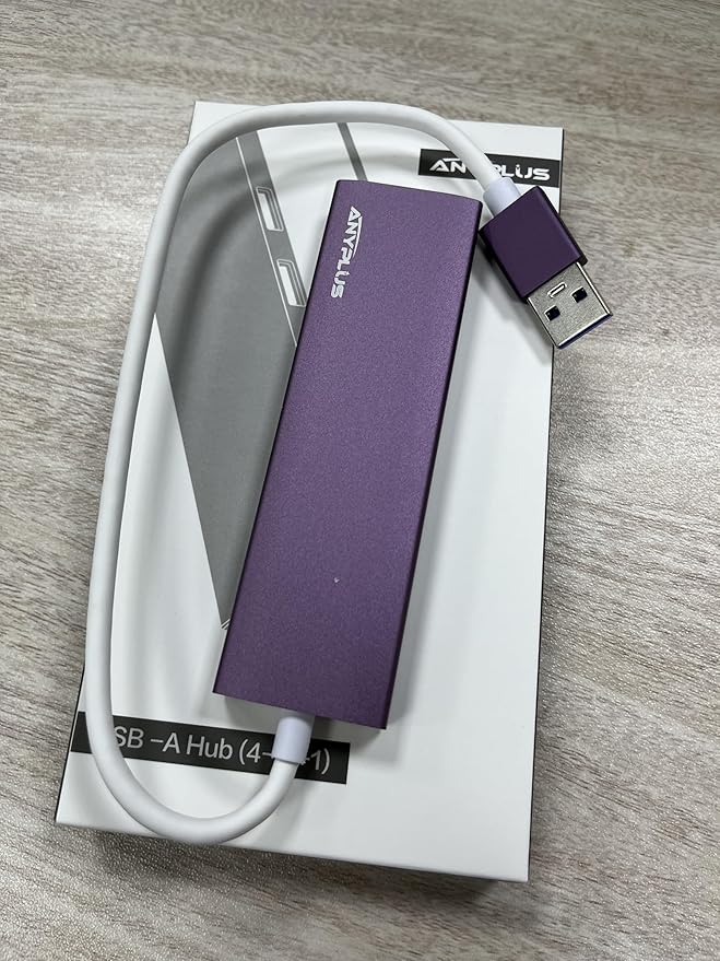 USB Hub, USB 3.0 Hub Aluminum Alloy Ultra Slim USB Splitter, Portable 4 Port - Image 9