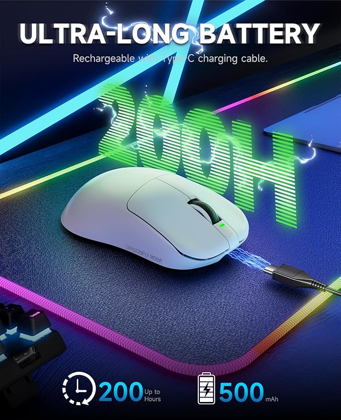 VGN F1 MOBA Wireless Gaming Mouse, 4K Polling Wired/Wireless Gamer Mice - Image 5