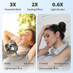 PANERGY Portable Neck Fan Rechargeable Hand Free Personal Fan Mini Wearable - Image 3