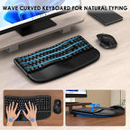 Ergonomic Keyboard and Mouse Combo - Image 3