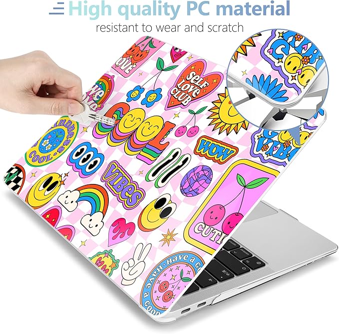 MEEgoodo for MacBook Air 13.3 inch Case 2021 2020 2019 2018 A2337 M1 A2179 A1932 - Image 3