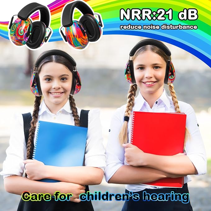 Amylove 12 Pcs Kids Ear Protection Noise Cancelling Headphones Ear Muffs Bulk - Image 6