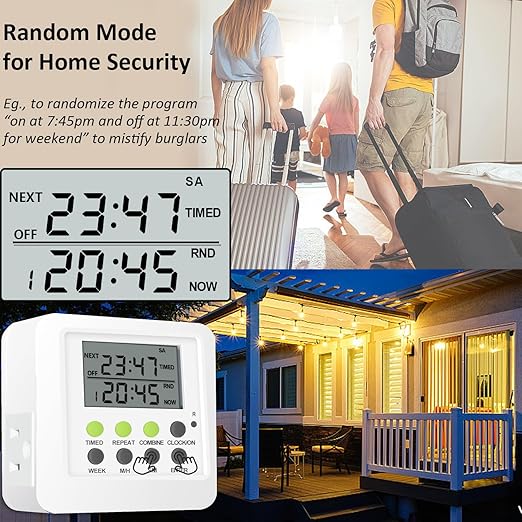 3-in-1 Dual Outlet Timer Plug - Image 6