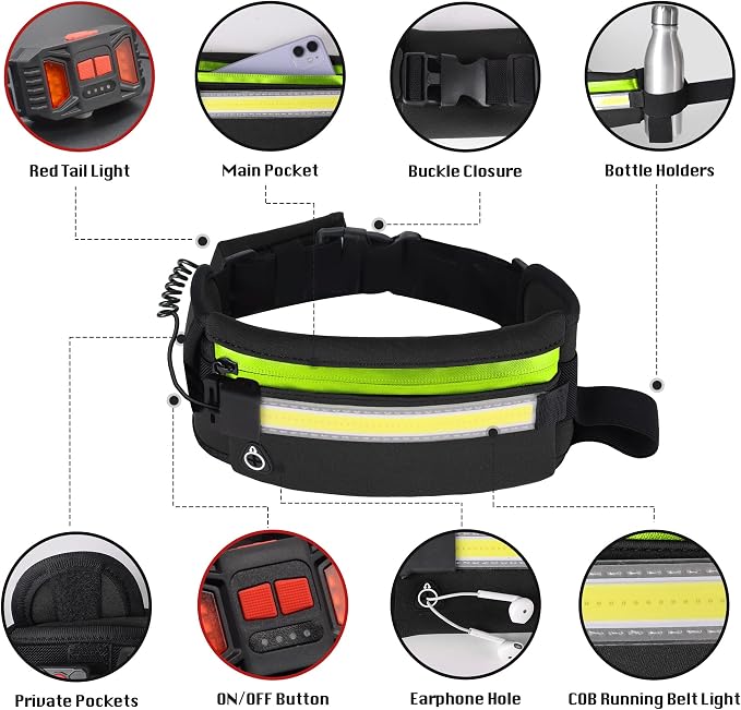 Running Light, 1000Lumens Running Belt Running Gear - Image 6