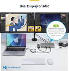 StarTech.com Universal USB4 & Thunderbolt 4 Docking Station, Quad Display on - Image 3