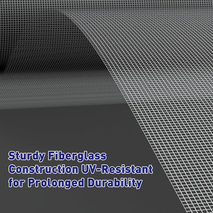 MAGZO Window Screen Replacement Mesh 48"W x 99"L - Image 3