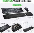 MEKASS Ergonomic Wrist Rest for Keyboard and Mouse, Soft Memory Foam Keyboard - Image 9