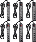 KMC 6-Outlet Surge Protector Power Strip 6 Pack by KMC