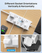 TROND 360° Rotating Plug Power Strip 10ft, Surge Protector - Image 5