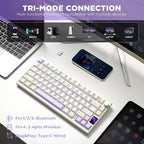 YUNZII AL80 Wireless Mechanical Keyboard, Full Aluminum CNC, Smart LCD Display - Image 4