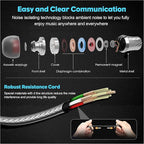 Super Bass Wired Earbuds with Microphone – Noise Cancelling, Deep Bass Ear Buds - Image 4