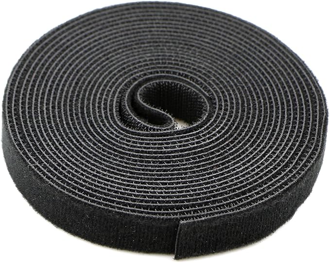 Pasow Fastening Tape Cable Tie Double Side Nylon Power Wire Management 3/4Inch by PASOW