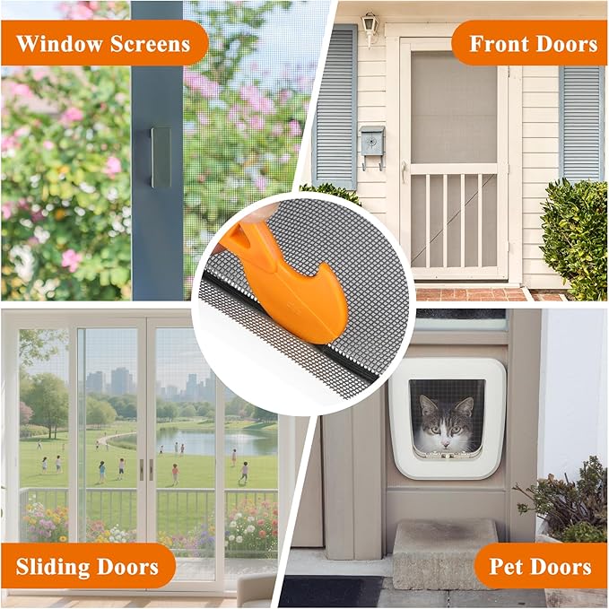 2PACK MAGZO Window&Door Screen Replacement Kit, - Image 8