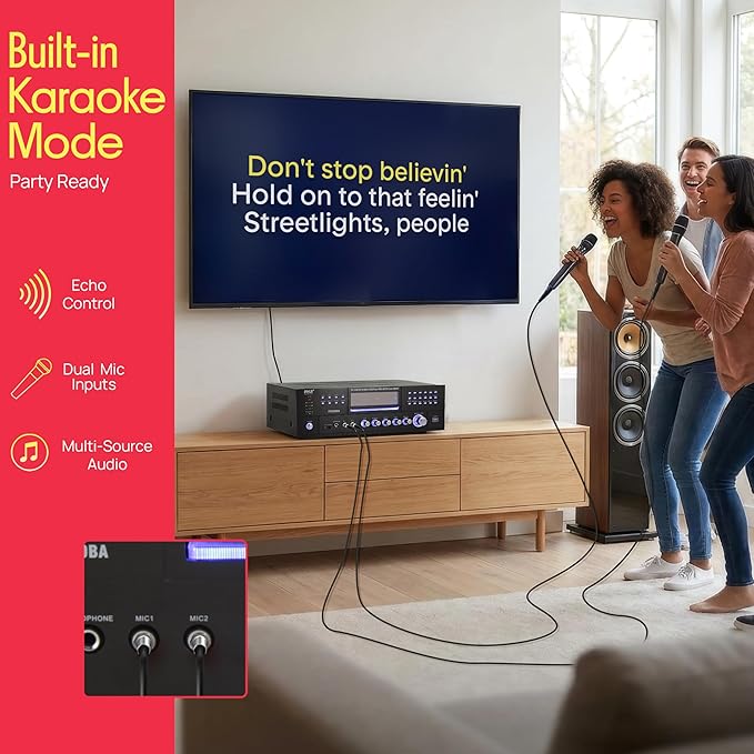 Pyle 4 Channel Bluetooth Home Amplifier - Image 5
