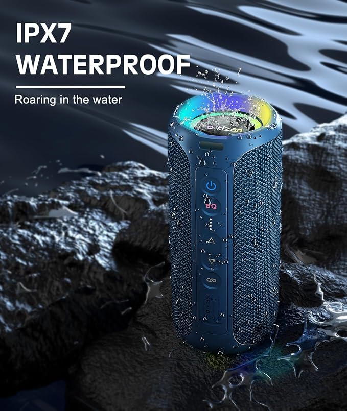 Ortizan Bluetooth Speaker, IPX7 Waterproof, Portable Speakers - Image 3