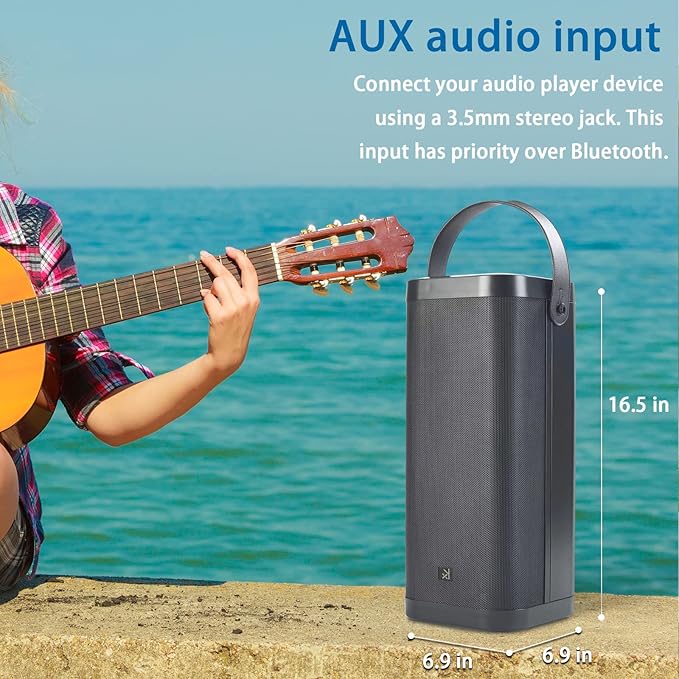 Bluetooth Speakers, KONEX 65W Portable Wireless Speaker, 3-Way System - Image 7